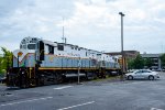 DL 2457 and another ALCo move through the Martz Bus Terminal parking lot